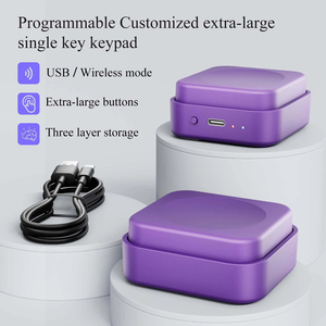 <span class=keywords><strong>Teclado</strong></span> Numérico Personalizable de Una Sola Tecla, <span class=keywords><strong>Teclado</strong></span> Macro Multifunción con Cable <span class=keywords><strong>para</strong></span> Juegos, Streaming, Oficina y Edición - Product Image 1