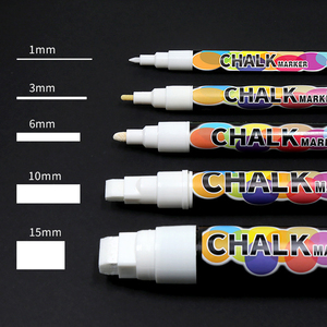Bán buôn giá rẻ Mess-Free1/3/6/10/15mm Fine Tip Trắng lỏng <span class=keywords><strong>Chalk</strong></span> <span class=keywords><strong>Markers</strong></span> <span class=keywords><strong>Chalk</strong></span> <span class=keywords><strong>Markers</strong></span> bảng đen nhãn - Product Image 2