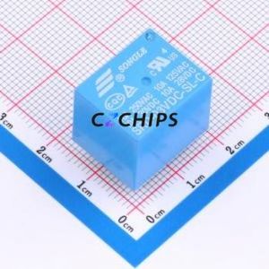 SRD-DC3V-SL-C Power Relay Through hole Component (THT),15.6x19.2mm Relay 3V 1 Changeover: 1C (SPDT-Changeover)::: 5 250V-AC - Product Image 1