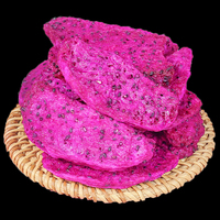 Groothandel Knapperige Gedroogde Rode Drakenvrucht Schijfjes Natuurlijke Gedroogde Rode Pitaya Gezonde Gedroogde Tropische Fruit