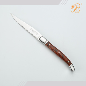 <span class=keywords><strong>Laguiole</strong></span>-Juego de cuchillos de acero inoxidable con mango de Francia, conjunto de cuchillos para carne con caja de regalo - Product Image 4