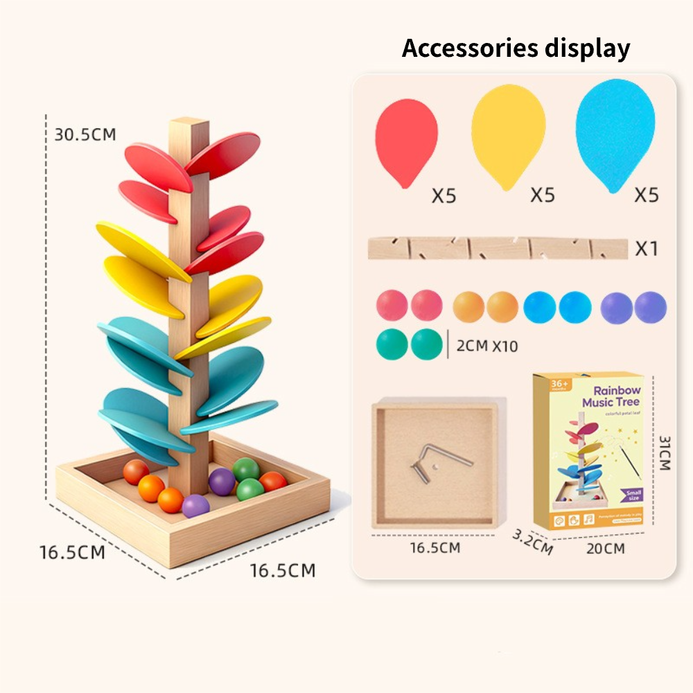 Piccolo albero musicale (con scatola colorata)