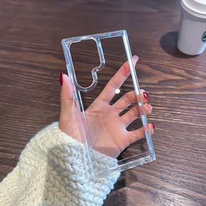 Custodia trasparente in TPU + acrilico antiurto per <span class=keywords><strong>Samsung</strong></span> per Galaxy S25 S23/S24 Plus S22 custodia per telefono cellulare Ultra spaziale - Product Image 3