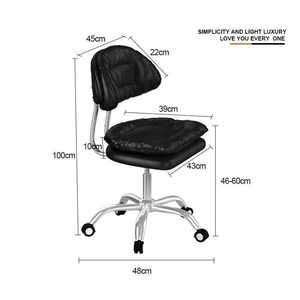 Hot Selling Custom Color Double Layer Soft Cushion Height Adjustable Spa Beauty Nail Metal Chairs for Spa Beauty Nail Salon - Product Image 1