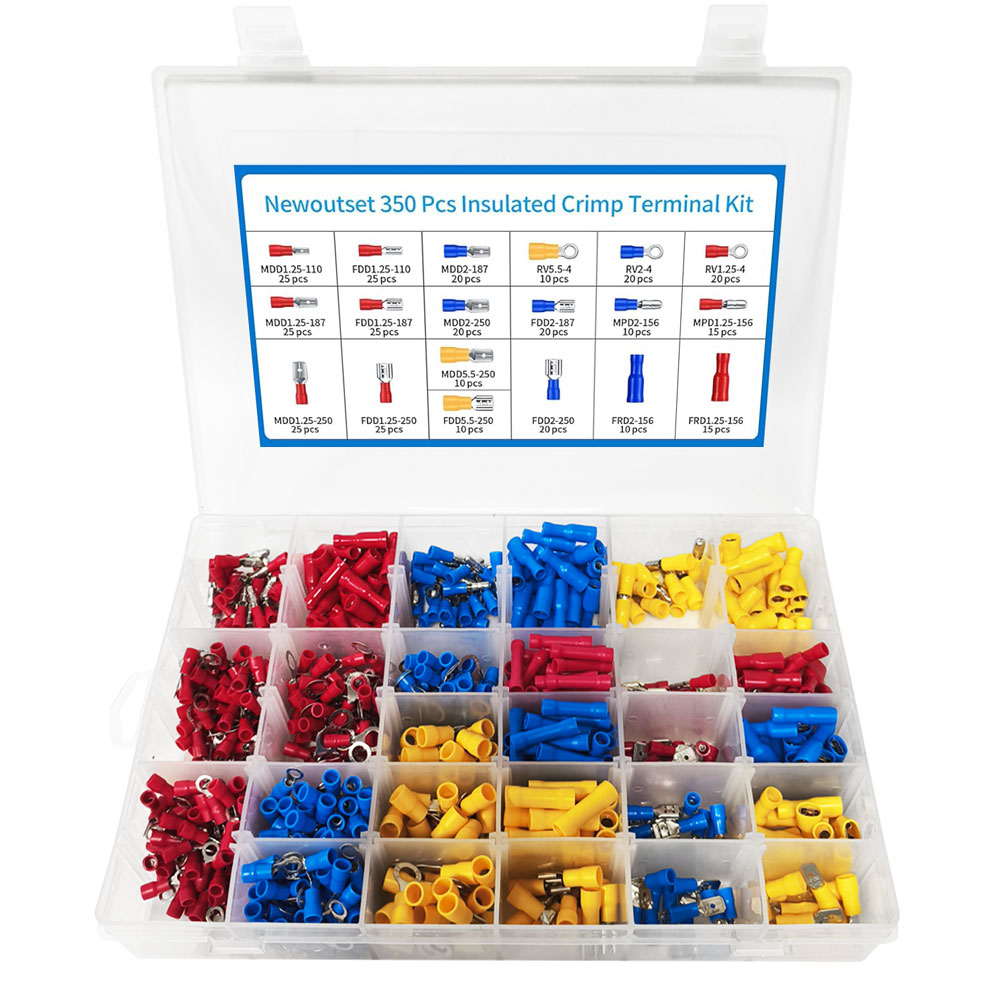 Tube Cable Lug Set, 120 Pieces Pipe Cable Lugs Set, Bolt Hole Tinned - View #3