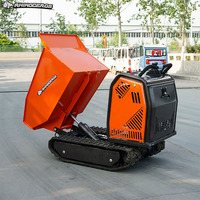 Mini-dumper Rhinoceros 300kg 500kg 800kg Électrique Essence Diesel Petit Camion Benne Chargeur de Chantier