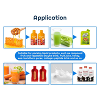 Machine automatique de remplissage de sachets liquides pour pâte de tomate, mayonnaise, jus, Doypack, bec, debout