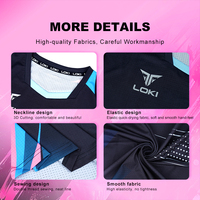 Loki T13 nouveau Design noir Tennis de Table T-Shirts Sublimation Sport Jersey séchage rapide femmes hommes Badminton t-shirt