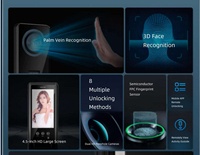 Kunci Pintu Pintar Bingkai Tipis yang Dapat Disesuaikan, Kompatibel WiFi, Aplikasi Tuya, Entri Digital, Baja/Kayu/Aluminium, Penyimpanan Data Kartu Memori