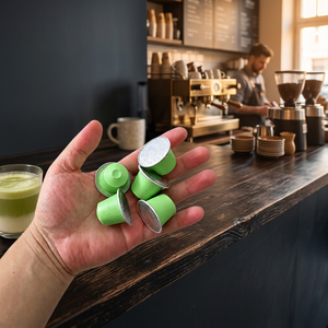 Artisan Uji Style Matcha Capsules Ceremonial Grade First Flush Pure Green Tea Pods Sustainable Packing For Retail Gift Set - Product Image 1
