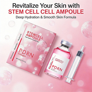 Sérum Ampoule Anti-Âge aux Cellules Souches et Collagène Rose – Booster Cutané pour Éclaircir, Raffermir et Hydrater - Product Image 4