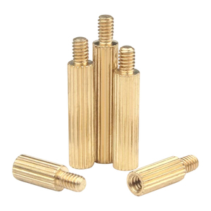 Espaciador de Aislamiento Roscado de Doble Extremo, Autoblocante, Pasivado, de Latón HPb58-3, Modelo C3604, para Soporte de Cámara de Seguridad M2 - Product Image 4