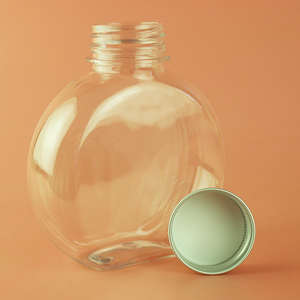 Botellas de bebida de plástico con forma de amor personalizadas botellas de jugo transparentes - Product Image 4