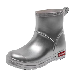 Botas de Lluvia Impermeables Unisex de PVC, Antideslizantes, para Jardín, Trabajo, Moda, con Parte Superior de Gel Firme, Plantilla de EVA, Ligeras, para Verano e Invierno - Product Image 1