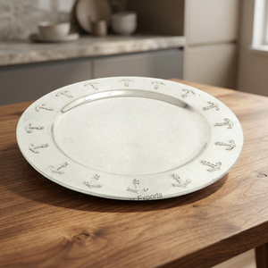Assiette de présentation décorative classique en acier inoxydable écologique de haute qualité pour mariage, réception, traiteur Mayur Exports - Product Image 2