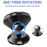 Soporte Magnético para Teléfono Móvil para Coche, Mini Soporte para Salpicadero de Coche con Rotación de 360 Grados