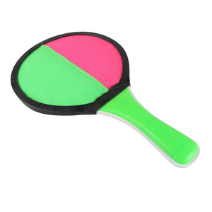 SCVIBE Ensemble de raquettes de plage 2-en-1 à double fonction : <span class=keywords><strong>Tennis</strong></span> de plage et jeu de capture inversée, Raquette personnalisée en MDF 32,5x18,5cm - Product Image 3