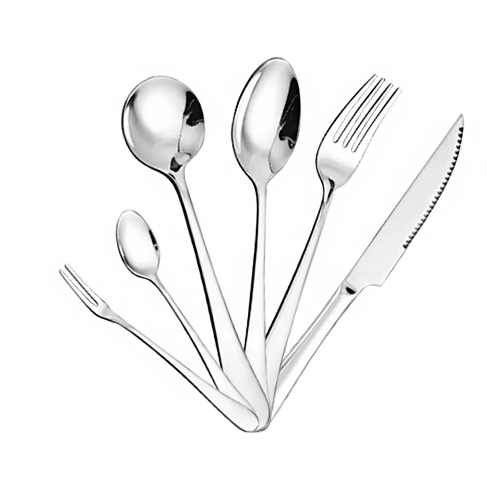 Original spot stainless steel reusable cutlery set table knife and fork cutlery set
