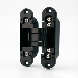Concealed Door <b>Hinge</b> 3D Adjustable <b>180</b> <b>Degree</b> Heavy Duty 120X30 60KG Zinc Alloy Matte Black for Interior Wooden Door Hardware - Product Image 1