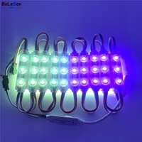 Module LED Pixel Ultrasonique Adressable à Changement de Couleur Complet RVB, Étanche, Injection Flashing, DC12v 3 LED WS 2811 UCS1903
