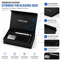 Boîte d'emballage personnalisée pour stylo à peptides avec doublure en éponge, boîte en carton pour kit d'équipement médical, boîte extérieure pour stylo injecteur jetable