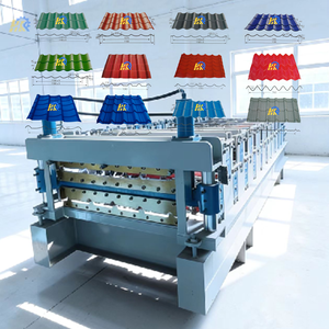 Macchina per Formatura Lamiere in Acciaio HuaKun con Motore a Ingranaggi e Controllo Automatico per Produzione di Lamiere Ondulate a Uno/Due/Tre Strati - Product Image 1
