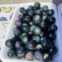 Vente en gros de sphères d'obsidienne arc-en-ciel de qualité supérieure, cristaux de guérison Reiki, boules de quartz, artisanat populaire pour cadeaux