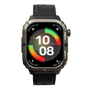 Reloj Inteligente AGM W3 <span class=keywords><strong>Cuadrado</strong></span>, Resistente <span class=keywords><strong>al</strong></span> Agua IP68, Pantalla OLED de <span class=keywords><strong>1</strong></span>.95, 500mAh, Linterna LED, Llamadas Bluetooth, Deportivo, Android, Unisex, con Brújula - Product Image 1