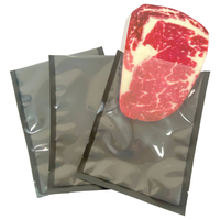 Sacs sous vide transparents PA/PE personnalisés avec fermeture éclair thermoscellable, résistants à l'humidité, imprimés en héliogravure pour emballage de chips et de sushis