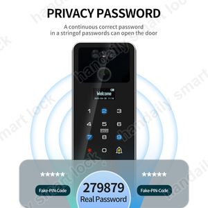 Handaily Palm Nhận dạng khuôn mặt thông minh khóa tuya vân tay Video intercom <span class=keywords><strong>Door</strong></span> <span class=keywords><strong>Lock</strong></span> với máy ảnh cerradura inteligente khóa cửa - Product Image 5