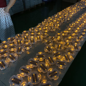 2 panneaux solaires led, aluminium, yeux de chat, marqueur de route, pour camion, clou de route - Product Image 6