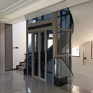 Ascenseur de villa, fond rond sans fosse, silencieux, panoramique, en verre, ascenseur touristique sans obstacle, ascenseur rond - Product Image 3