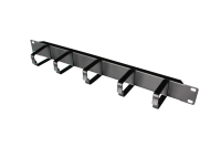 Gestionnaire de câbles horizontal 1U à 5 anneaux en D pour montage en rack, organisateur de câbles réseau 19 pouces pour centre de données et rack de serveur