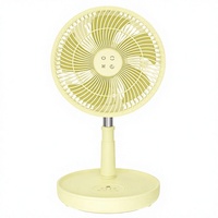Ventilateur pliable en plastique de 10 pouces, angle de tête réglable, 5 vitesses, rangement facile, réglage de la durée d'utilisation, multi-operations, pour l'extérieur