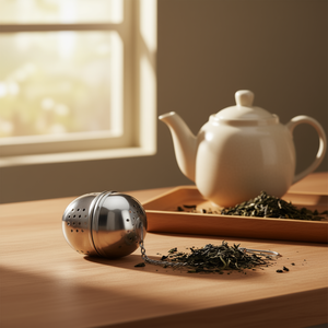 ที่กรองชาแบบลูกบอลสแตนเลสพร้อมสายคล้องสำหรับชงชาใบชา - Product Image 3