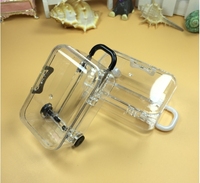 Nouveau design Mini chariot cas bacs de rangement en plastique et boîtes simple valise mobile boîte de rangement bureau finition boîte à bonbons