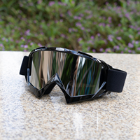 Lunettes de Moto en Gros Anti-Poussière Adultes, Lunettes de Motocross Tout-Terrain Course Surf Airsoft