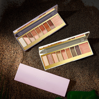 Palette de fards à paupières personnalisée à marque privée, végane, en poudre minérale, crème, DIY, scintillante, mate, waterproof, haute pigmentation