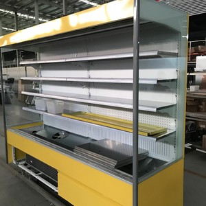 Prix d'usine Épicerie d'<span class=keywords><strong>occasion</strong></span> Île de réfrigérateur Congélateur Supermarché Plug-in Double rideau d'air Affichage vertical - Product Image 1