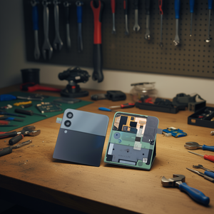 Écran LCD et écran tactile d'origine pour Samsung Galaxy Z Flip3 5G F711B, extérieur noir - Product Image 3