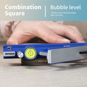 Nuovo tipo di lega di alluminio da 300mm righello quadrato scorrevole a <span class=keywords><strong>45</strong></span>/90 gradi con matita e fori piccoli - Product Image 4