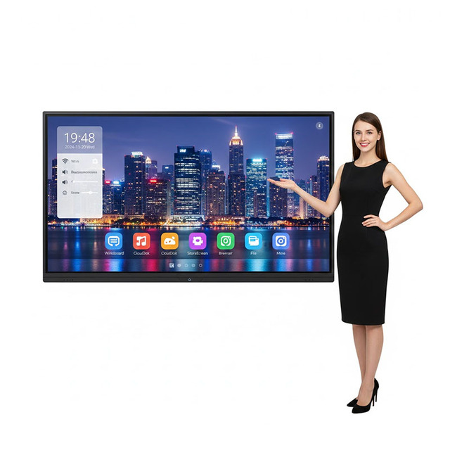 55/65/75/86/100/110 Inch All-in-One Touch Screen 4K 120Hz Android/Windows Interactive Whiteboard with 20/40 Points Touch