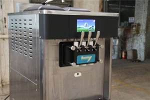 Comparable à la machine à crème glacée molle Taylor, machine à yaourt glacé, grand cylindre, refroidissement à l'eau, machine à crème glacée molle, 30%-40% - Product Image 4