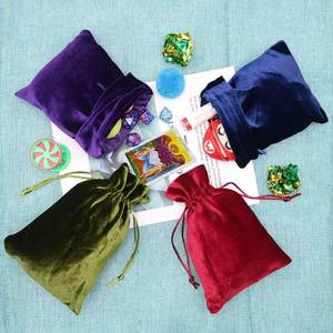 Non-toxic <b>Red</b> Velvet <b>Fabric</b> Pouch,drawstring Pouch - Product Image 6