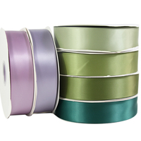 Ruban en satin simple face de 38 mm, couleurs assorties, très vendu, pour la création de fleurs en ruban DIY