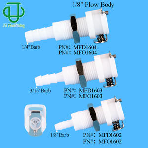 Acoplamiento rápido hembra de plástico POM serie Jiyou M de 3.2-6.4 mm con válvula de retención para conexión de manguera de goma - Product Image 2