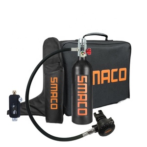 Venta caliente <span class=keywords><strong>Smaco</strong></span> 1 Litro Capacidad Alta Presión 3000psi 200bar 20mpa Nadar Diseño recargable Mini Buceo Equipo de tanque de aire - Product Image 3