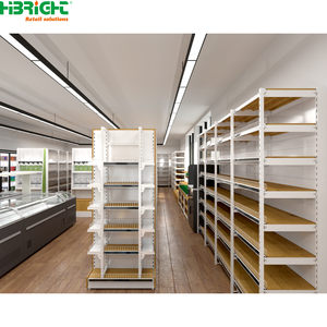 Estanterías Metálicas de Doble Cara para Supermercados, Góndola Resistente, Exhibidor para Tiendas Minoristas, Estanterías Independientes - Product Image 2