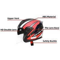 Nouveau produit casque moto casque à double lentille Abs modulaire unisexe fabricant de casque de motocross
