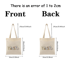 Sac fourre-tout en toile à motif princesse, ancien comme le temps, personnalisé, sac à bandoulière pour voyage, sac <span class=keywords><strong>de</strong></span> courses réutilisable pour femme - Product Image 6